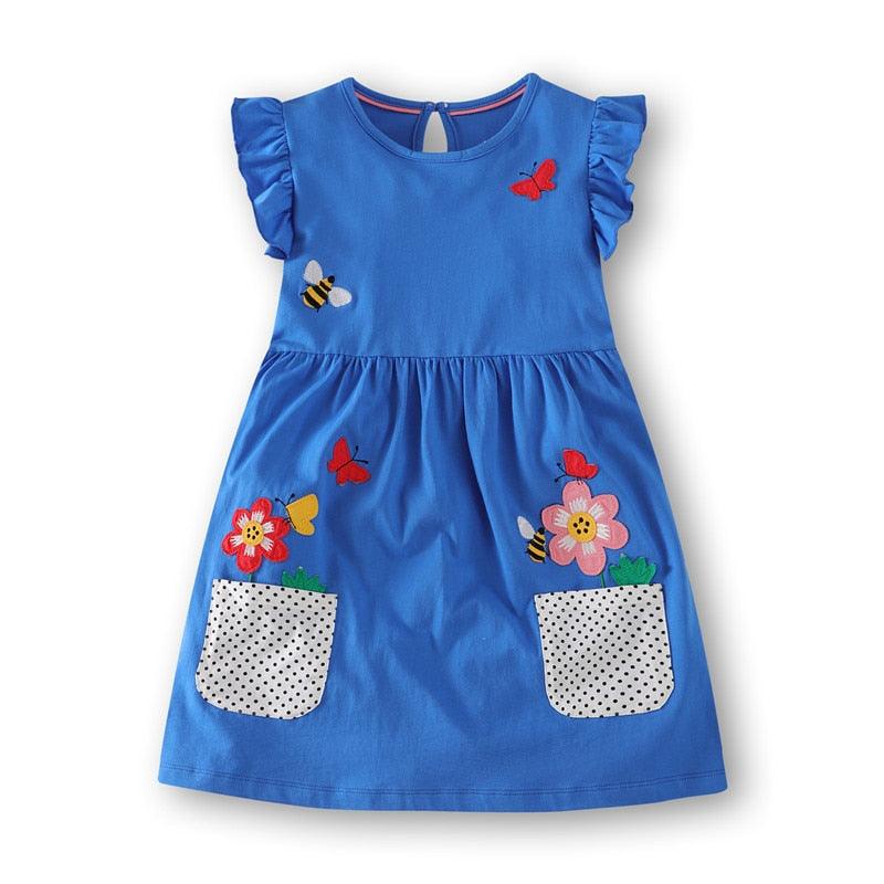 Robes d'été pour bébé fille T186030 blue
