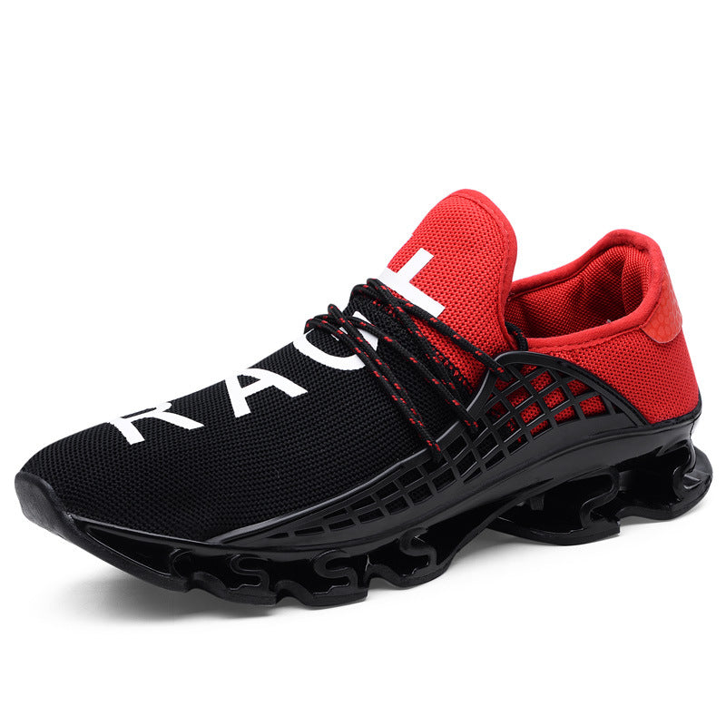 Running Spring Shoes Baskets respirantes en maille pour l'extérieur - AOMshop Black red