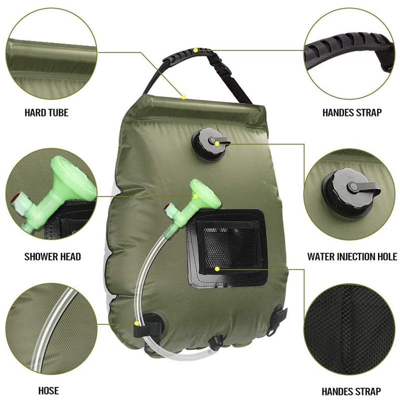 Les meilleurs sacs à eau solaires pour le camping et la randonnée - AOMshop