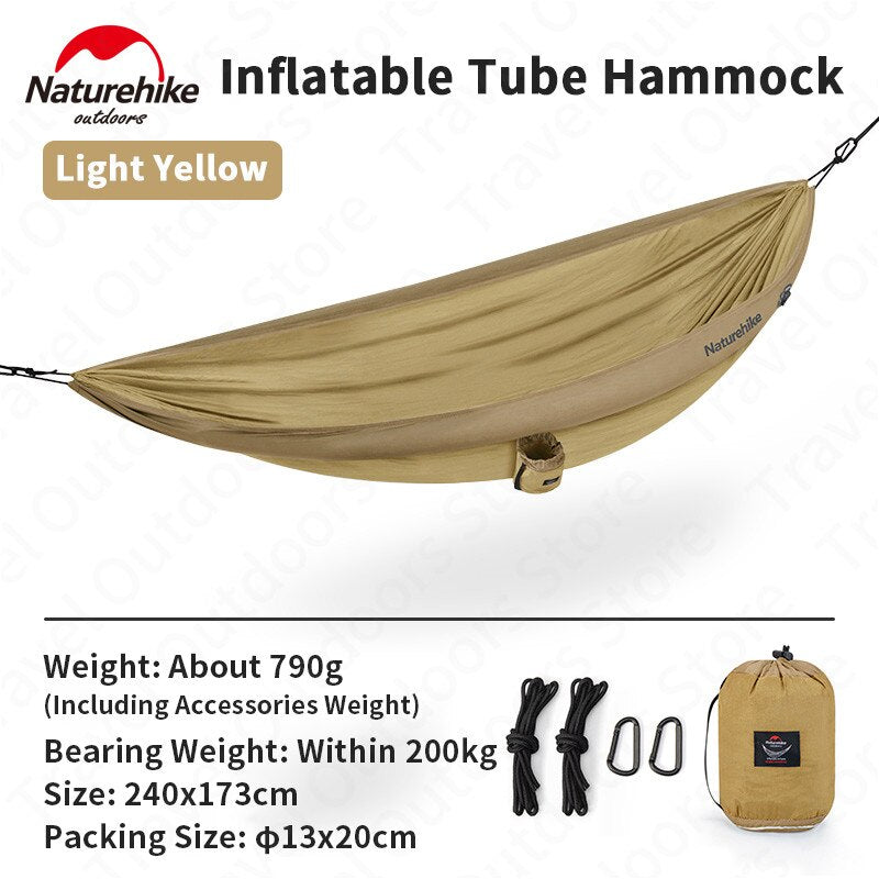 La tente-hamac gonflable ultralégère NatureHike Loiding - AOMshop Light Yellow