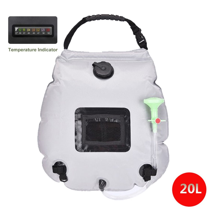 Les meilleurs sacs à eau solaires pour le camping et la randonnée - AOMshop 20L White