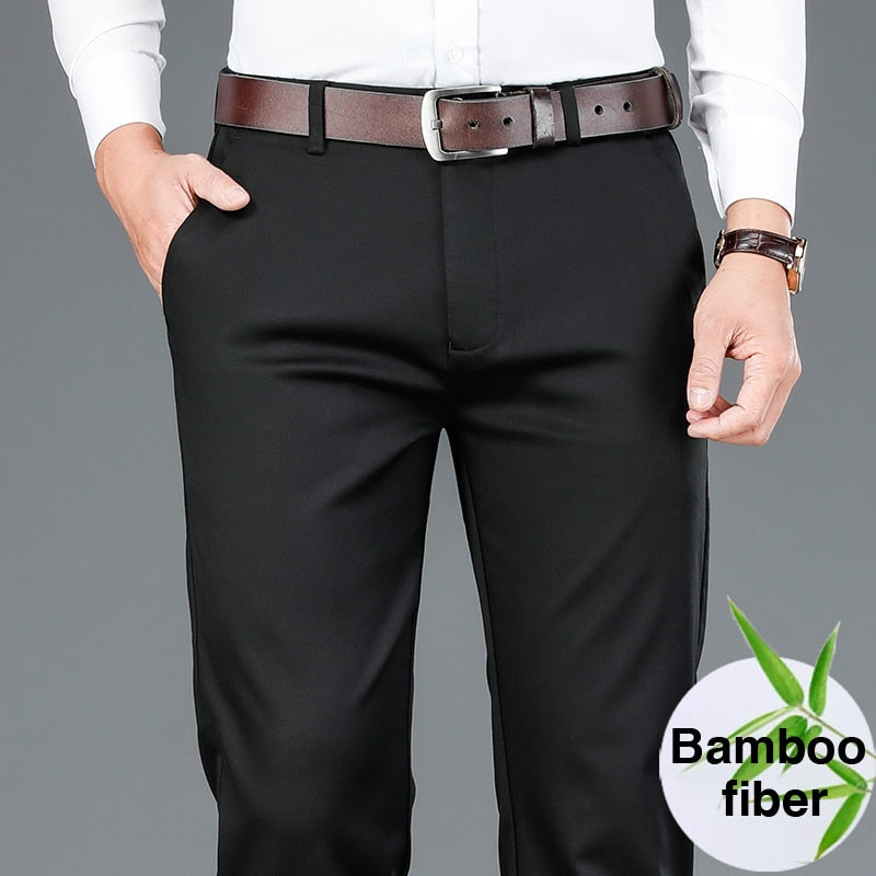 AOMshop - Pantalon en fibre de bambou pour homme 2022