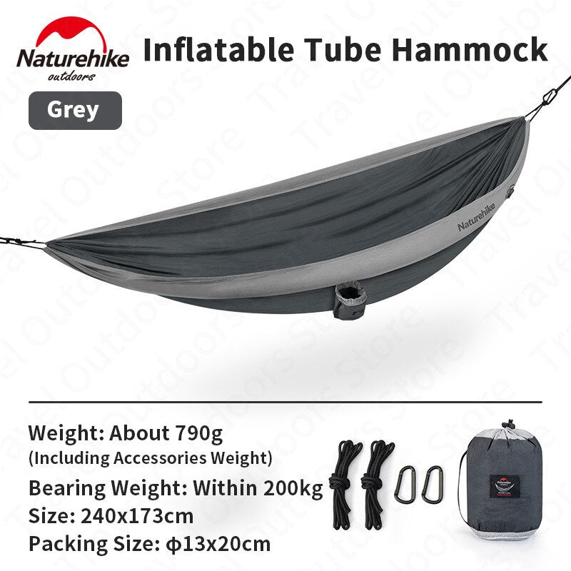 La tente-hamac gonflable ultralégère NatureHike Loiding - AOMshop Grey