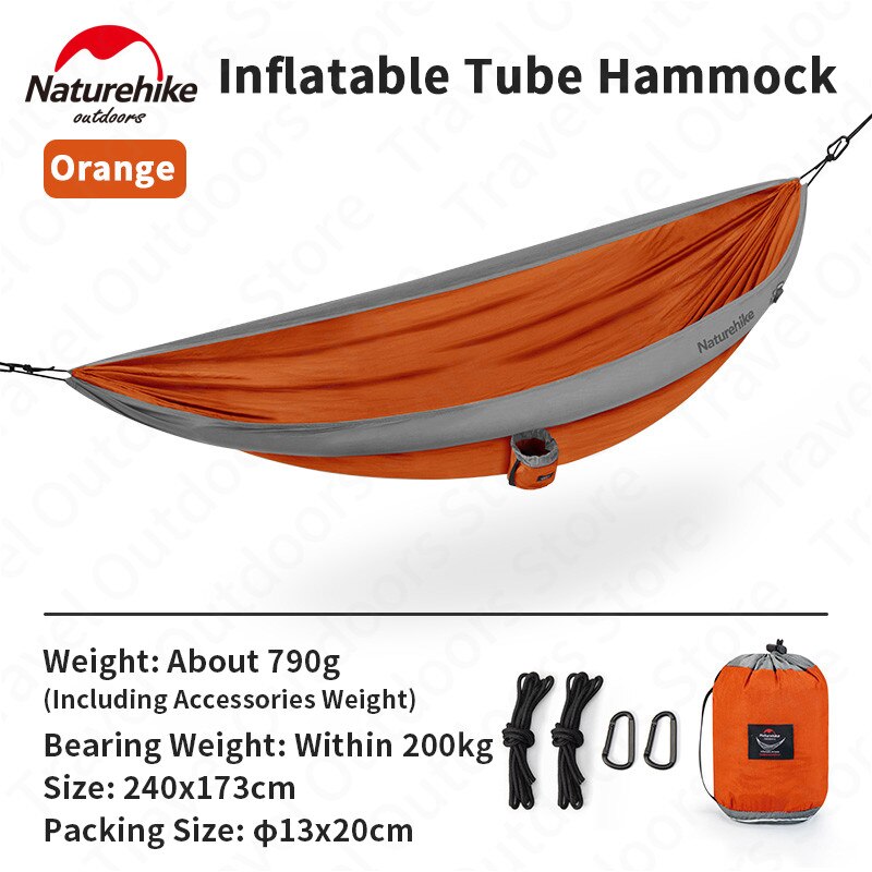 La tente-hamac gonflable ultralégère NatureHike Loiding - AOMshop Orange