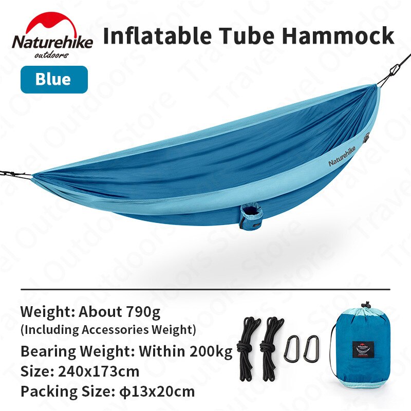 La tente-hamac gonflable ultralégère NatureHike Loiding - AOMshop Blue
