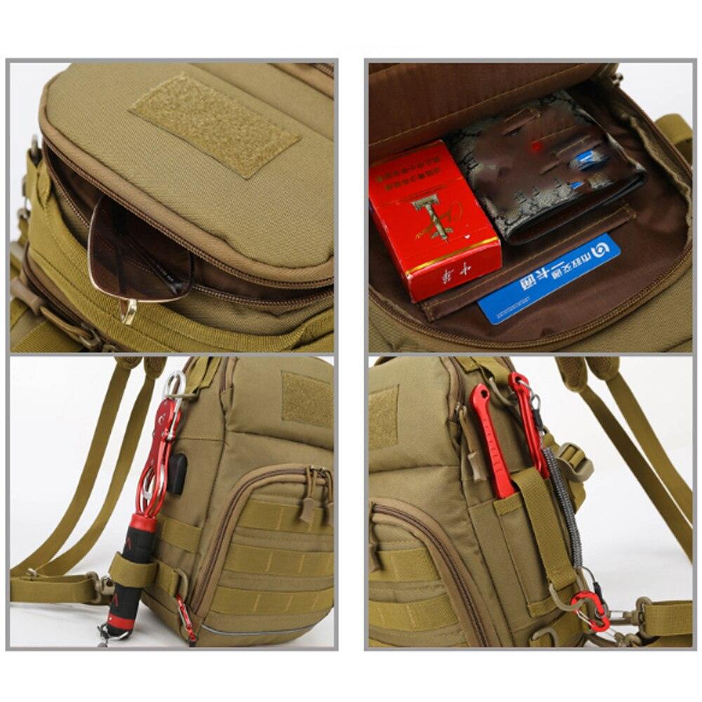 Sac à bandoulière militaire en plein air sport escalade sac à dos épaule tactique randonnée Camping chasse sac à dos pêche sac à dos X114D