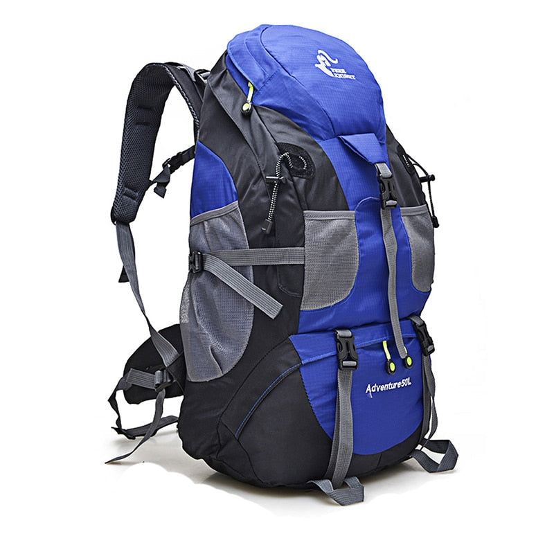 Sac à dos de randonnée 50L étanche pour le camping et l'escalade 50L navy