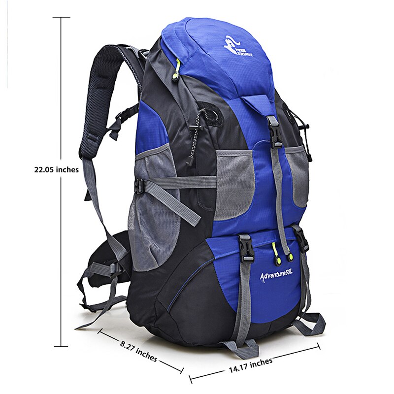 Sac à dos de randonnée 50L étanche pour le camping et l'escalade