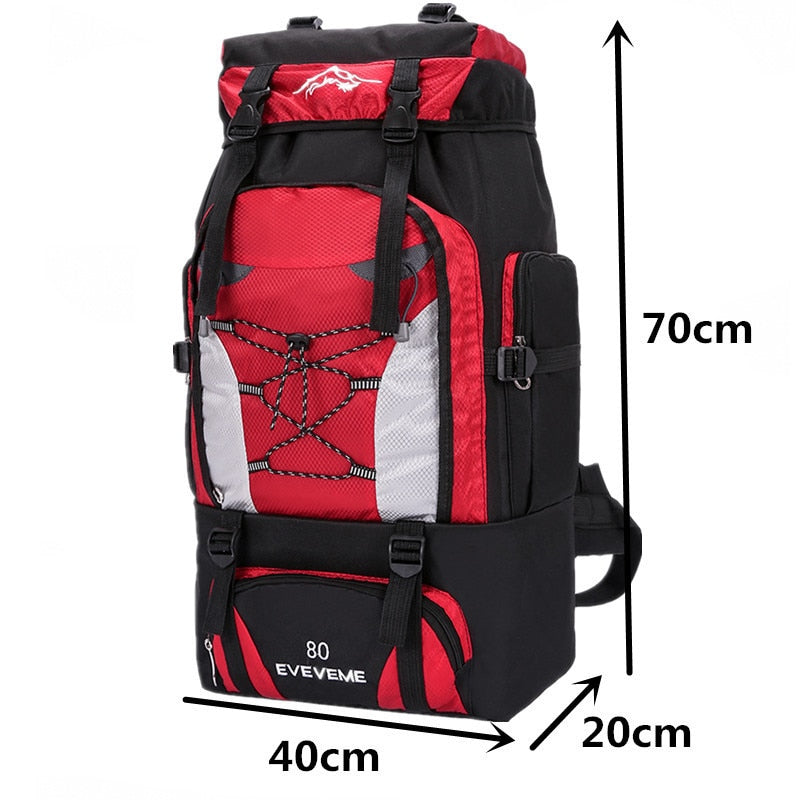 "Sac à dos de randonnée étanche 80L pour homme"