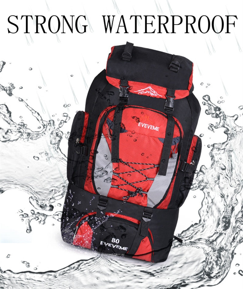 "Sac à dos de randonnée étanche 80L pour homme"