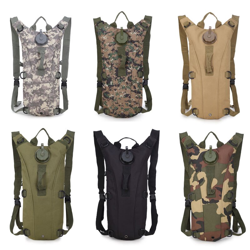 "Sac à dos hydratation tactique 3L pour activités de plein air"