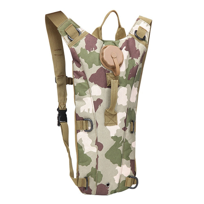 "Sac à dos hydratation tactique 3L pour activités de plein air" Khaki camou Other