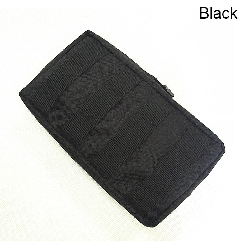 "Sac à la taille en nylon tactique pour hommes avec système Molle" Black