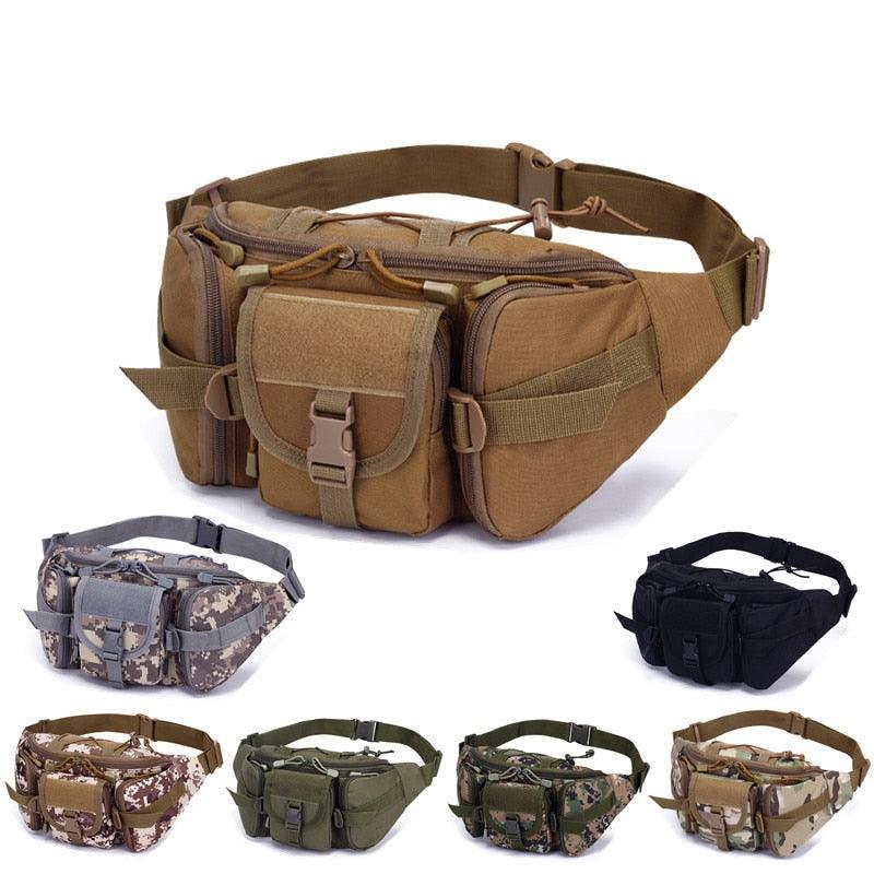 Sac de taille tactique sac de ventilateur militaire sport en plein air grande capacité étanche équitation voyage course sac de poitrine multifonction