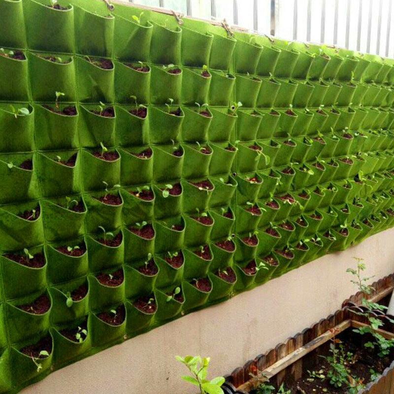 Sacs de plantation à poches vertes pour jardin vertical