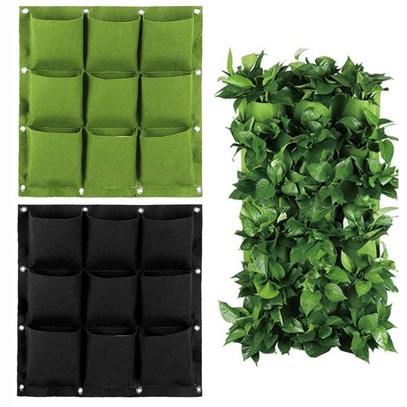 Sacs de plantation à poches vertes pour jardin vertical