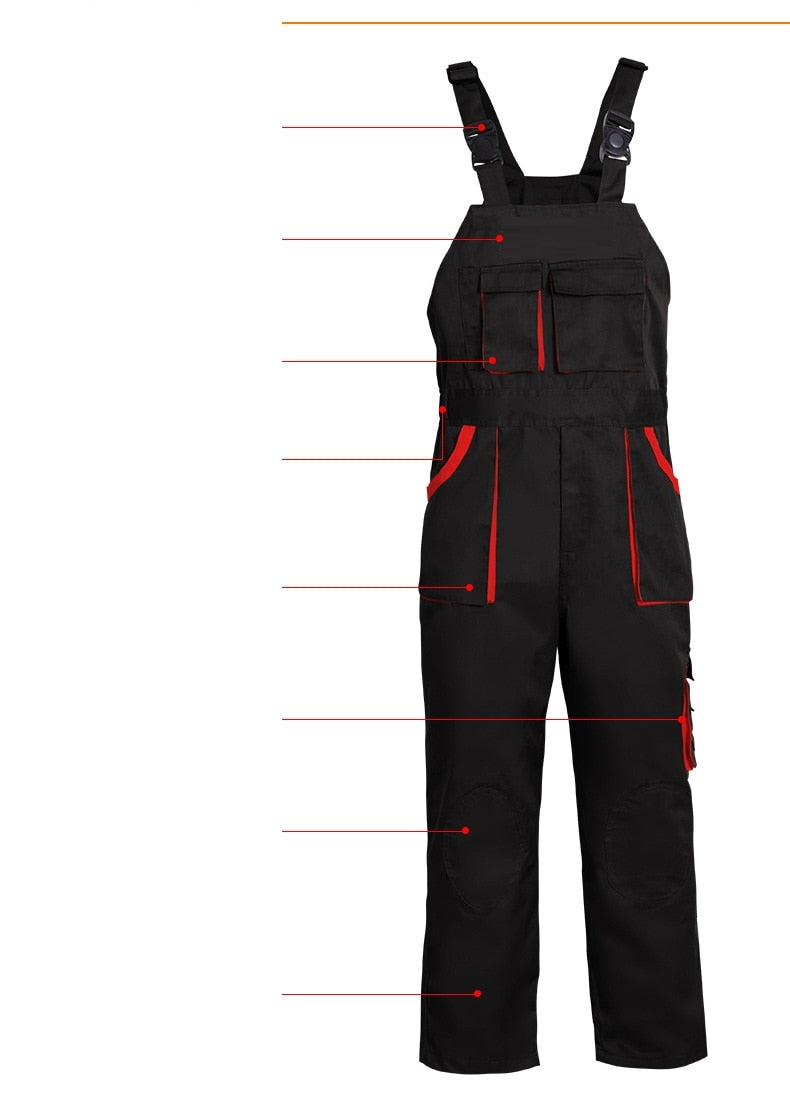 Salopette de travail pour homme avec poches cargo photo color 1
