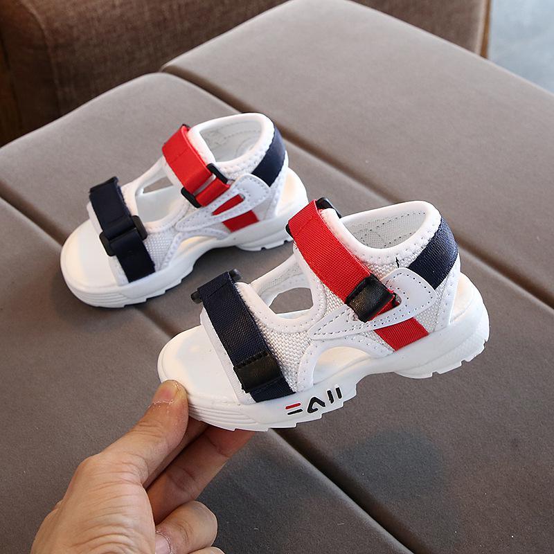 Sandales en cuir pour garçons, été White