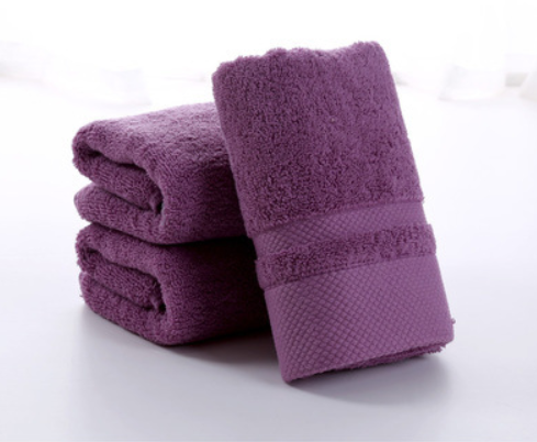 "Serviette de toilette adulte épaisse - AOMshop" Diamond purple