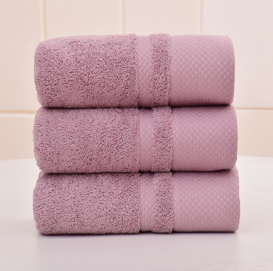 "Serviette de toilette adulte épaisse - AOMshop" Rhombus grape seed