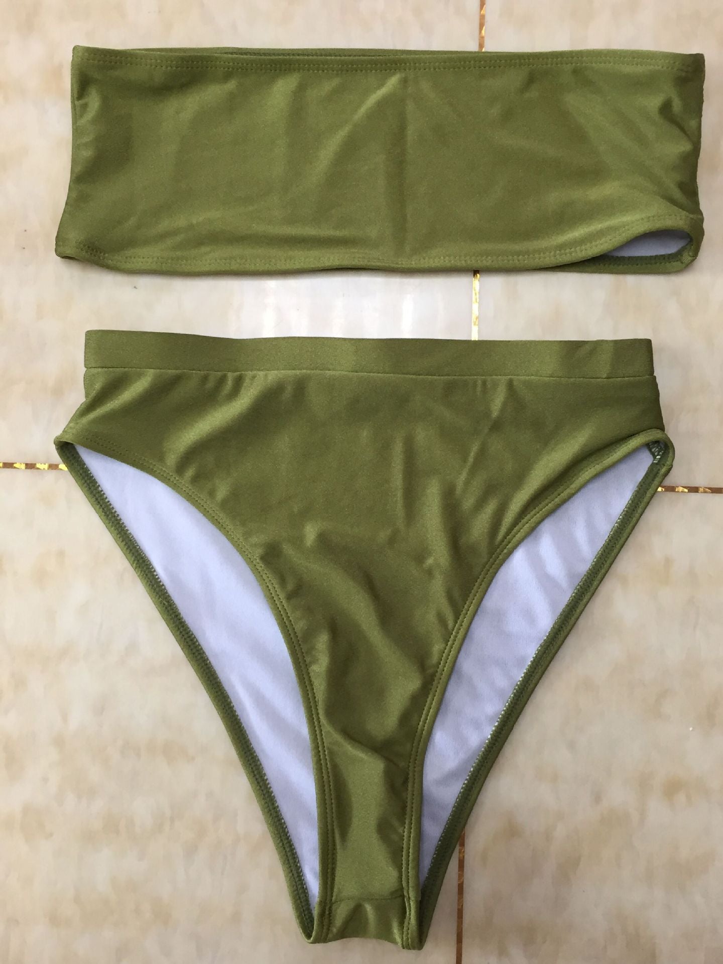 Sexy Two-Piece Breast Wrap Swimsuit Bikini Set | AOMshop