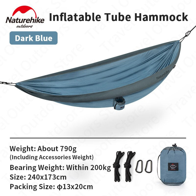 La tente-hamac gonflable ultralégère NatureHike Loiding - AOMshop Dark Blue