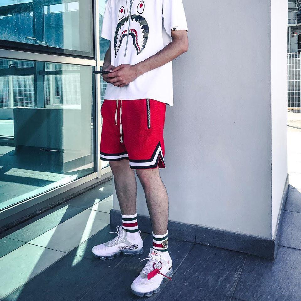 "Shorts décontractés pour homme avec style hip hop"