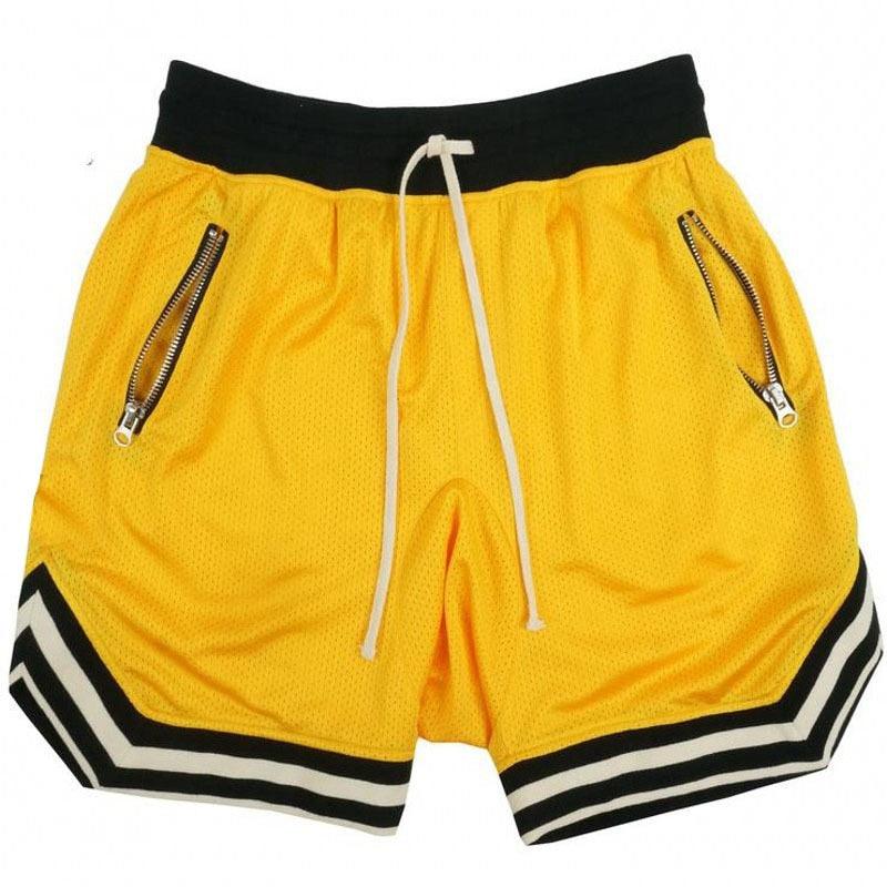 "Shorts décontractés pour homme avec style hip hop" Yellow