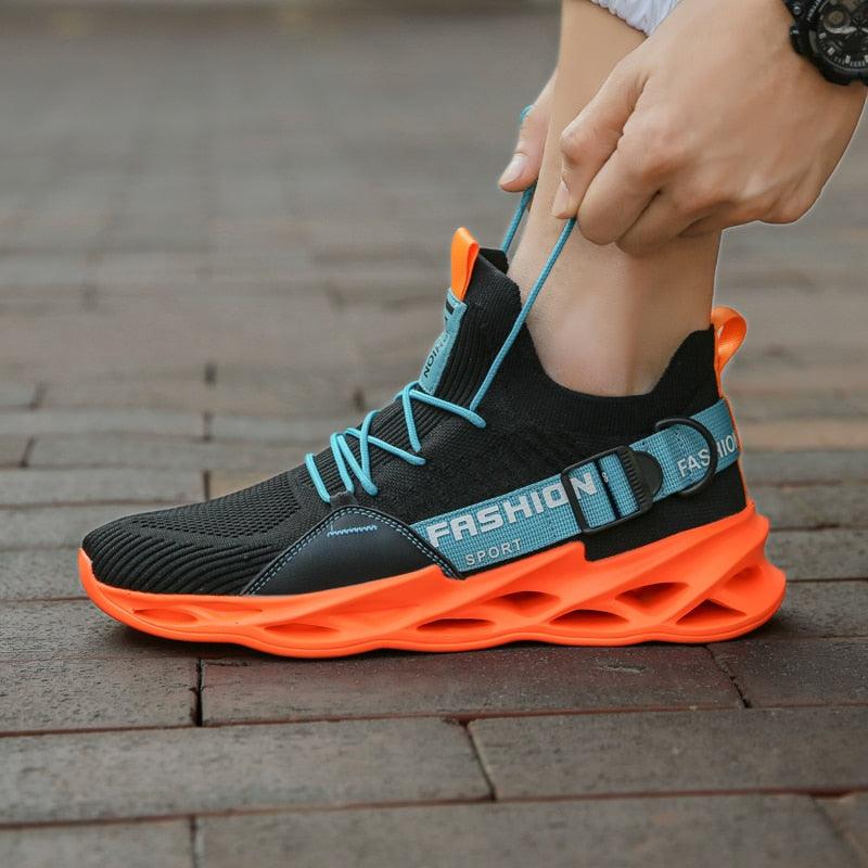 Sneakers Légères en Maille Respirante avec Semelle à Lame
