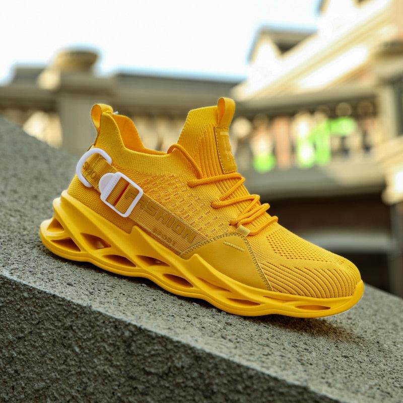 Sneakers Légères en Maille Respirante avec Semelle à Lame