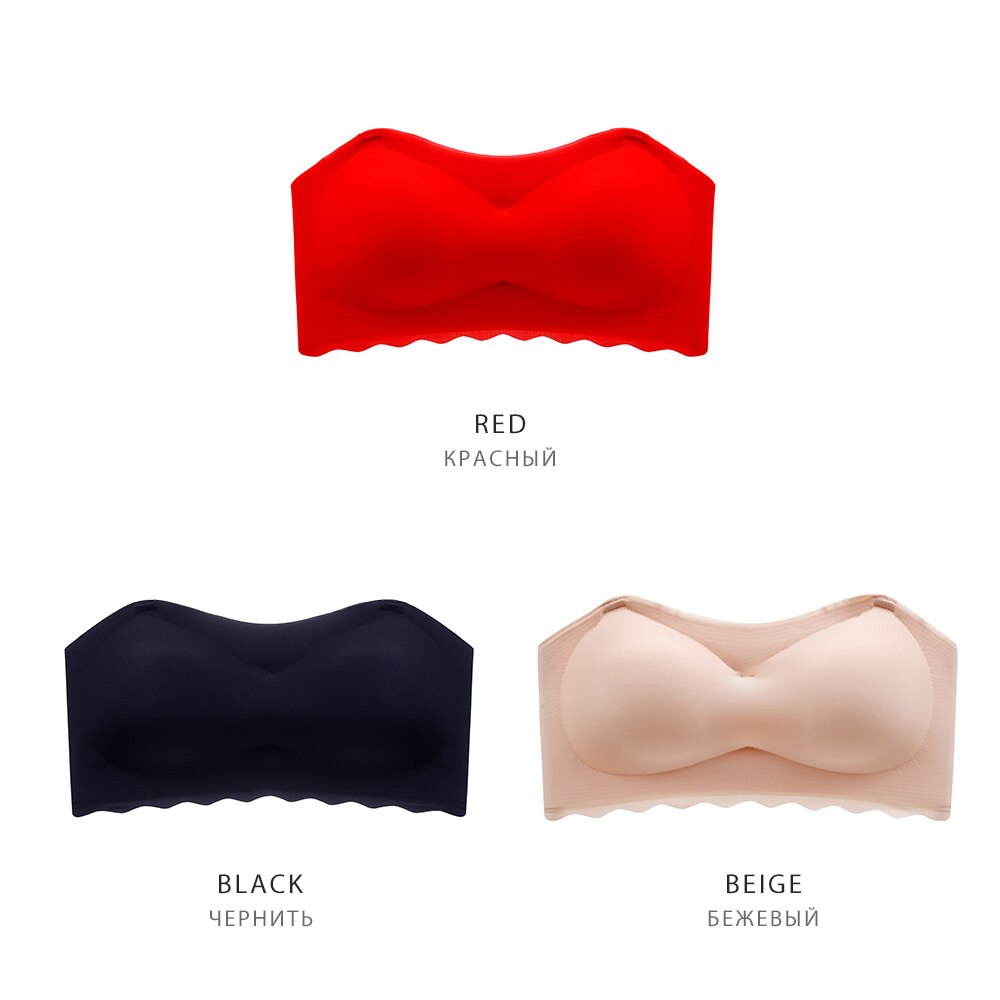 Soutien-gorge sans bretelles en dentelle pour femme