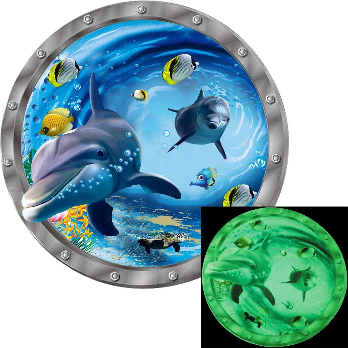 Stickers muraux lumineux Terre Lune pour décoration de chambre d'enfant AA China