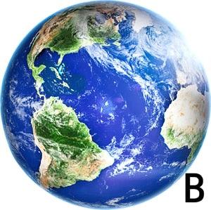 Stickers muraux lumineux Terre Lune pour décoration de chambre d'enfant blue light B China