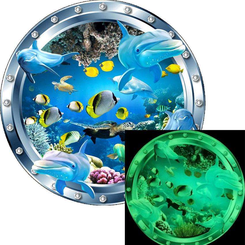 Stickers muraux lumineux Terre Lune pour décoration de chambre d'enfant CC China