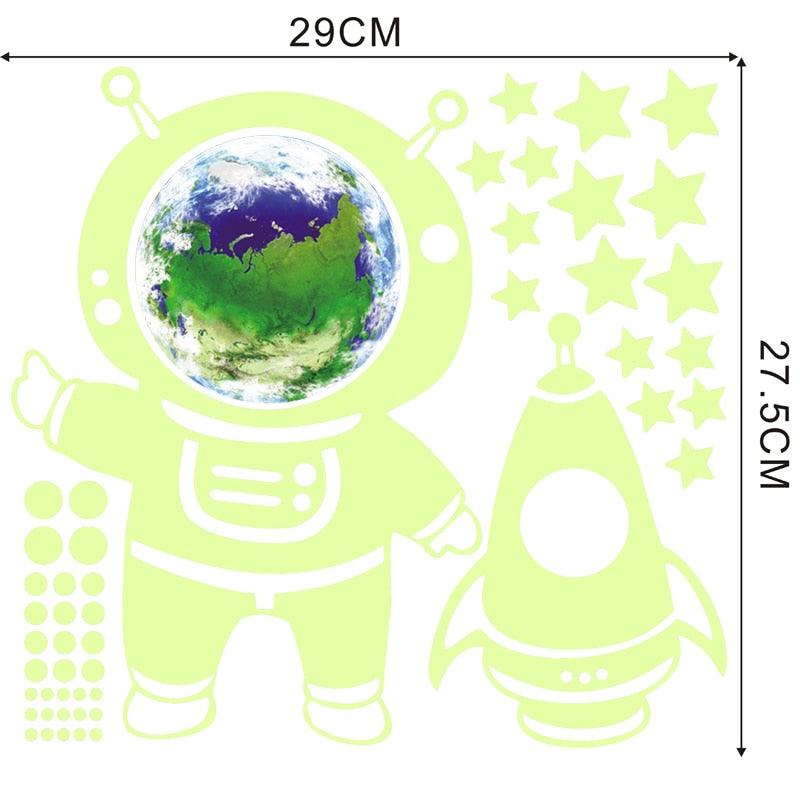 Stickers muraux lumineux Terre Lune pour décoration de chambre d'enfant 004 China