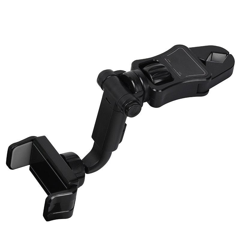 "Support de téléphone pour voiture - Fixation sur rétroviseur avec rotation à 360 degrés" gray 02