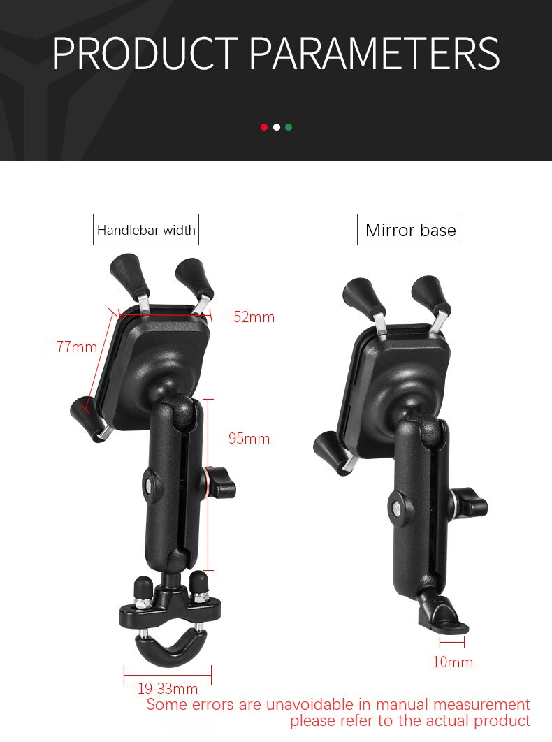 Support universel pour téléphone portable à 360 degrés pour moto ou vélo