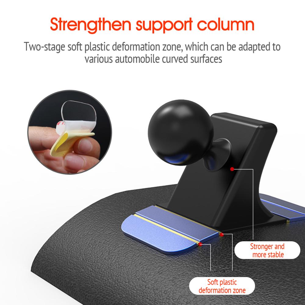 Support universel pour téléphone portable pour tableau de bord de voiture