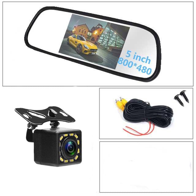 Système de stationnement avec caméra de recul pour voiture 5 inch 12