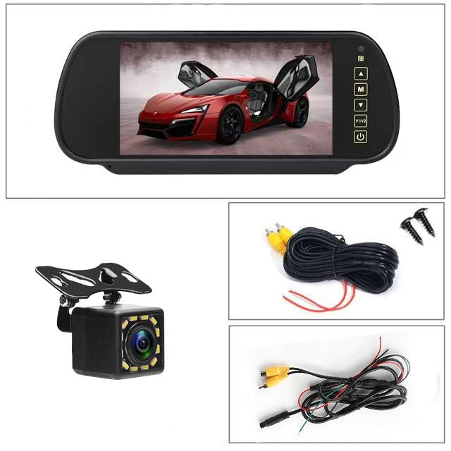 Système de stationnement avec caméra de recul pour voiture monitor 12 led