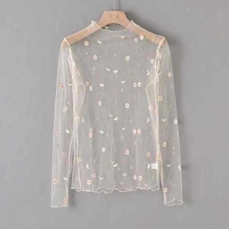 T-shirt-Imprimé Marguerite-pour l'Été apricot One Size