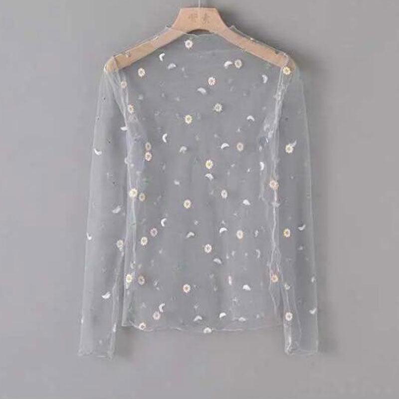 T-shirt-Imprimé Marguerite-pour l'Été grey One Size