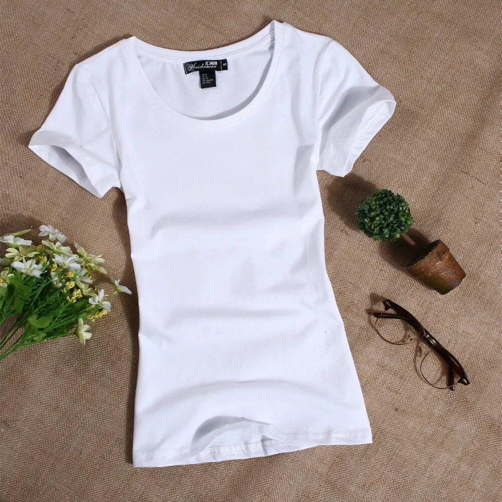 "T-shirt femme MRMT 2022 - coupe slim et couleur unie"