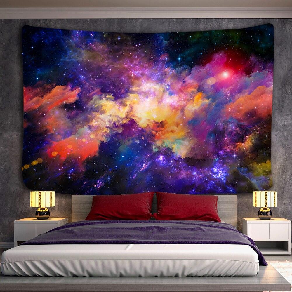 Tenture Murale Psychédélique 3D Galaxy