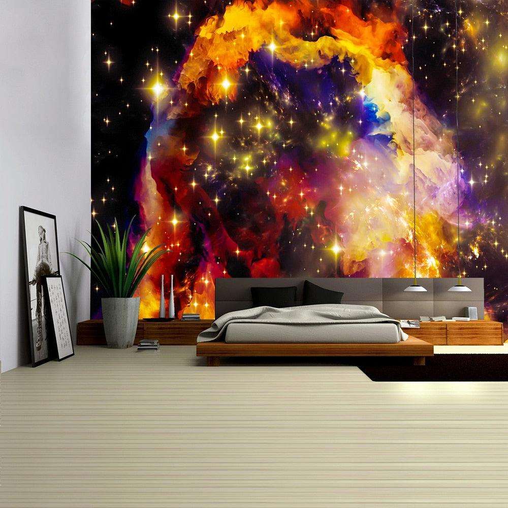 Tenture Murale Psychédélique 3D Galaxy gt207-5