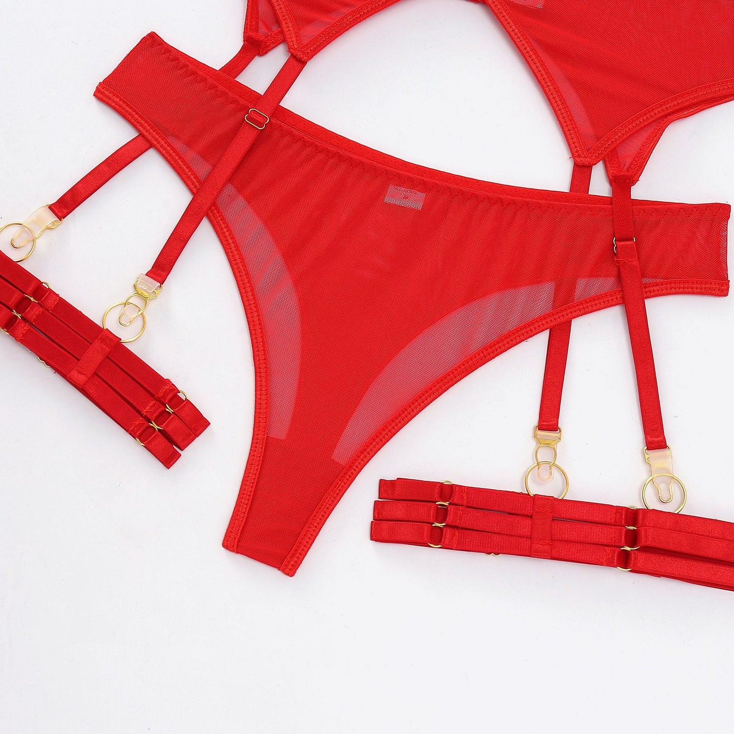 Three-piece Sexy Lingerie Garter Belt | AOMshop