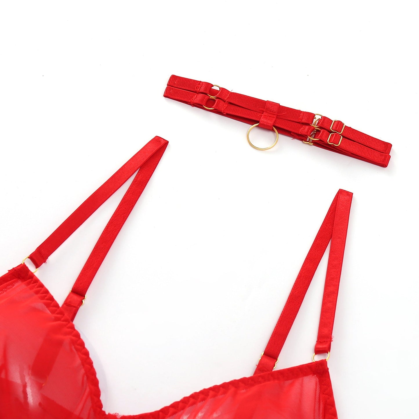 Three-piece Sexy Lingerie Garter Belt | AOMshop