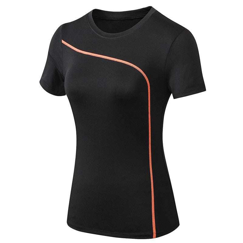 "Top de Yoga Slim Fit à séchage rapide pour femmes - AOMshop" Orange