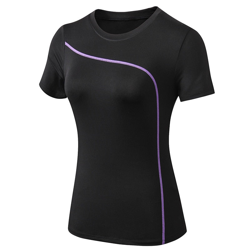 "Top de Yoga Slim Fit à séchage rapide pour femmes - AOMshop" Purple