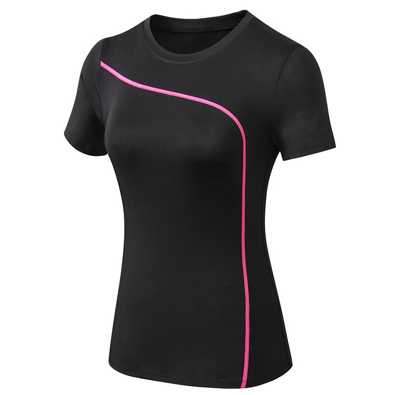 "Top de Yoga Slim Fit à séchage rapide pour femmes - AOMshop" Pink